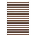 vidaXL Rullgardin zebra brun 145x200 cm tyg bredd 140,9 cm polyester