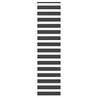 vidaXL Rullgardin zebra svart 65x200 cm tyg bredd 60,9 cm polyester