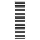 vidaXL Rullgardin zebra svart 45x150 cm tyg bredd 40,9 cm polyester