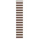 vidaXL Rullgardin zebra brun 45x200 cm tyg bredd 40,9 cm polyester