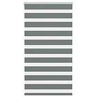 vidaXL Rullgardin zebra mörkgrå 80x150 cm tyg bredd 75,9 cm polyester