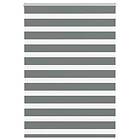 vidaXL Rullgardin zebra mörkgrå 115x150 cm tyg bredd 110,9cm polyester