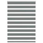 vidaXL Rullgardin zebra mörkgrå 100x150 cm tyg bredd 95,9 cm polyester