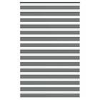 vidaXL Rullgardin zebra mörkgrå 140x200 cm tyg bredd 135,9cm polyester