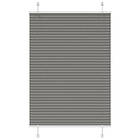vidaXL Plisserad persienn antracit 100x150 cm tyg bredd polyester