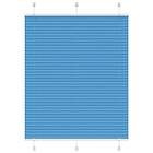 vidaXL Plisserad persienn blå 105x150 cm tyg bredd 104,4cm polyester