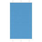 vidaXL Plisserad persienn blå 115x200 cm tyg bredd 114,4cm polyester