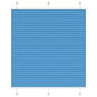 vidaXL Plisserad persienn blå 115x100 cm tyg bredd 114,4cm polyester