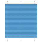 vidaXL Plisserad persienn blå 115x150 cm tyg bredd 114,4cm polyester