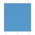 vidaXL Plisserad persienn blå 120x100 cm tyg bredd 119,4cm polyester