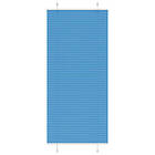 vidaXL Plisserad persienn blå 100x200 cm tyg bredd 99,4 cm polyester