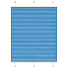 vidaXL Plisserad persienn blå 110x100 cm tyg bredd 109,4cm polyester
