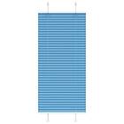 vidaXL Plisserad persienn blå 55x100cm tyg bredd 54,4cm polyester