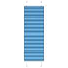 vidaXL Plisserad persienn blå 45x150cm tyg bredd 44,4cm polyester