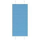 vidaXL Plisserad persienn blå 55x150cm tyg bredd 54,4cm polyester