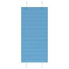 vidaXL Plisserad persienn blå 60x150cm tyg bredd 59,4cm polyester