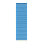 vidaXL Plisserad persienn blå 60x200cm tyg bredd 59,4cm polyester
