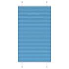 vidaXL Plisserad persienn blå 80x100 cm tyg bredd 79,4 cm polyester