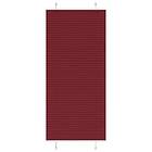 vidaXL Plisserad persienn Bordeaux röd 100x200 cm tyg bredd 99,4 cm