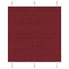 vidaXL Plisserad persienn Bordeaux röd 120x100 cm tyg bredd 119,4 cm
