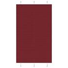 vidaXL Plisserad persienn Bordeaux röd 120x200 cm tyg bredd 119,4 cm
