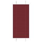 vidaXL Plisserad persienn Bordeaux röd 55x150 cm tyg bredd 54,4 cm