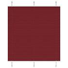 vidaXL Plisserad persienn Bordeaux röd 120x150 cm tyg bredd 119,4 cm