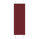 vidaXL Plisserad persienn Bordeaux röd 50x100 cm tyg bredd 49,4cm