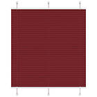 vidaXL Plisserad persienn Bordeaux röd 115x100 cm tyg bredd 114,4 cm