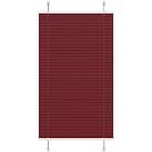 vidaXL Plisserad persienn Bordeaux röd 80x100 cm tyg bredd 79,4 cm