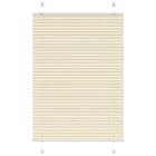 vidaXL Plisserad persienn cremefärgad 100x100 cm tyg bredd 99,4 cm