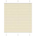 vidaXL Plisserad persienn cremefärgad 120x150 cm tyg bredd 119,4cm