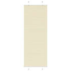 vidaXL Plisserad persienn cremefärgad 70x200 cm tyg bredd 69,4 cm