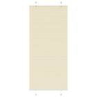 vidaXL Plisserad persienn cremefärgad 90x200 cm tyg bredd 89,4 cm