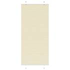vidaXL Plisserad persienn cremefärgad 95x200 cm tyg bredd 94,4 cm