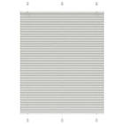 vidaXL Plisserad persienn ljusgrå 105x100 cm tyg bredd 104,4cm