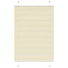 vidaXL Plisserad persienn cremefärgad 95x100 cm tyg bredd 94,4 cm