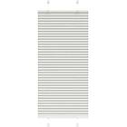 vidaXL Plisserad persienn ljusgrå 65x100cm tyg bredd 64,4cm polyester