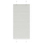 vidaXL Plisserad persienn ljusgrå 60x150cm tyg bredd 59,4cm polyester