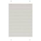 vidaXL Plisserad persienn ljusgrå 85x150 cm tyg bredd 84,4cm polyester