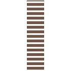 vidaXL Plisserad persienn ljusgrå 60x200cm tyg bredd 59,4cm polyester