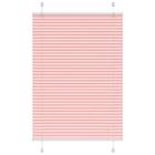 vidaXL Plisserad persienn rosa 100x100 cm tyg bredd 99,4 cm polyester