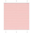 vidaXL Plisserad persienn rosa 115x100 cm tyg bredd 114,4cm polyester