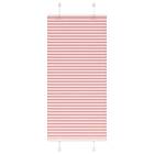 vidaXL Plisserad persienn rosa 60x100cm tyg bredd 59,4cm polyester