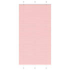 vidaXL Plisserad persienn rosa 110x200 cm tyg bredd 109,4cm polyester