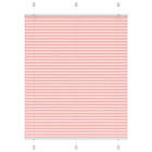 vidaXL Plisserad persienn rosa 105x100 cm tyg bredd 104,4cm polyester