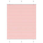 vidaXL Plisserad persienn rosa 110x100 cm tyg bredd 109,4cm polyester