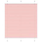 vidaXL Plisserad persienn rosa 120x150 cm tyg bredd 119,4cm polyester