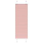 vidaXL Plisserad persienn rosa 45x150cm tyg bredd 44,4cm polyester