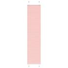 vidaXL Plisserad persienn rosa 45x200cm tyg bredd 44,4cm polyester